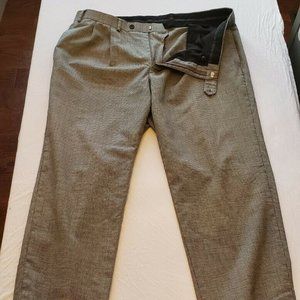 RL Total Comfort Men's Checkered Gray Pleated